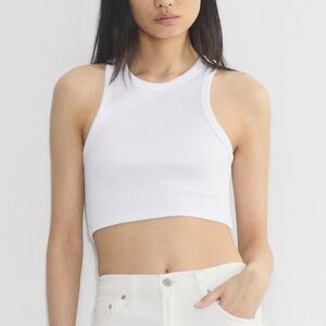 Aritzia
HomeStretch™ Rib Crew Waist Tank in white